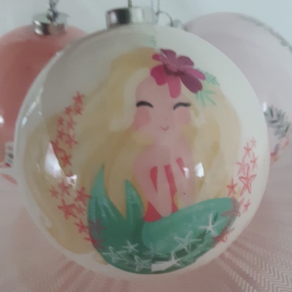Set 12 Assorted Shatterproof  Ornaments Solid / Mermaid /  Unicorn / Llama NEW - Picture 4 of 5